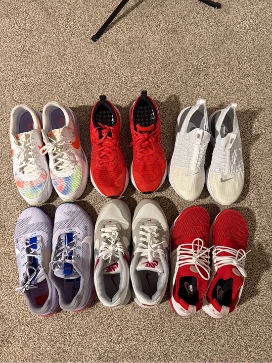 Nike Shoes - 6 pair of women’s Nike tennis shoes - size 11